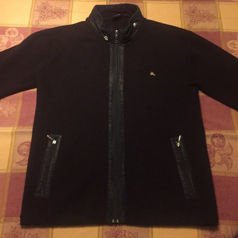 Burberry black label men’s zip up sweater